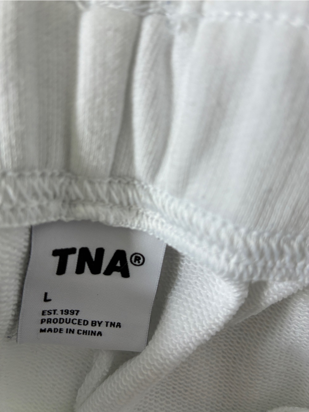 Aritzia - Tna - Classic White Fleece Joggers - Picture 2 of 2